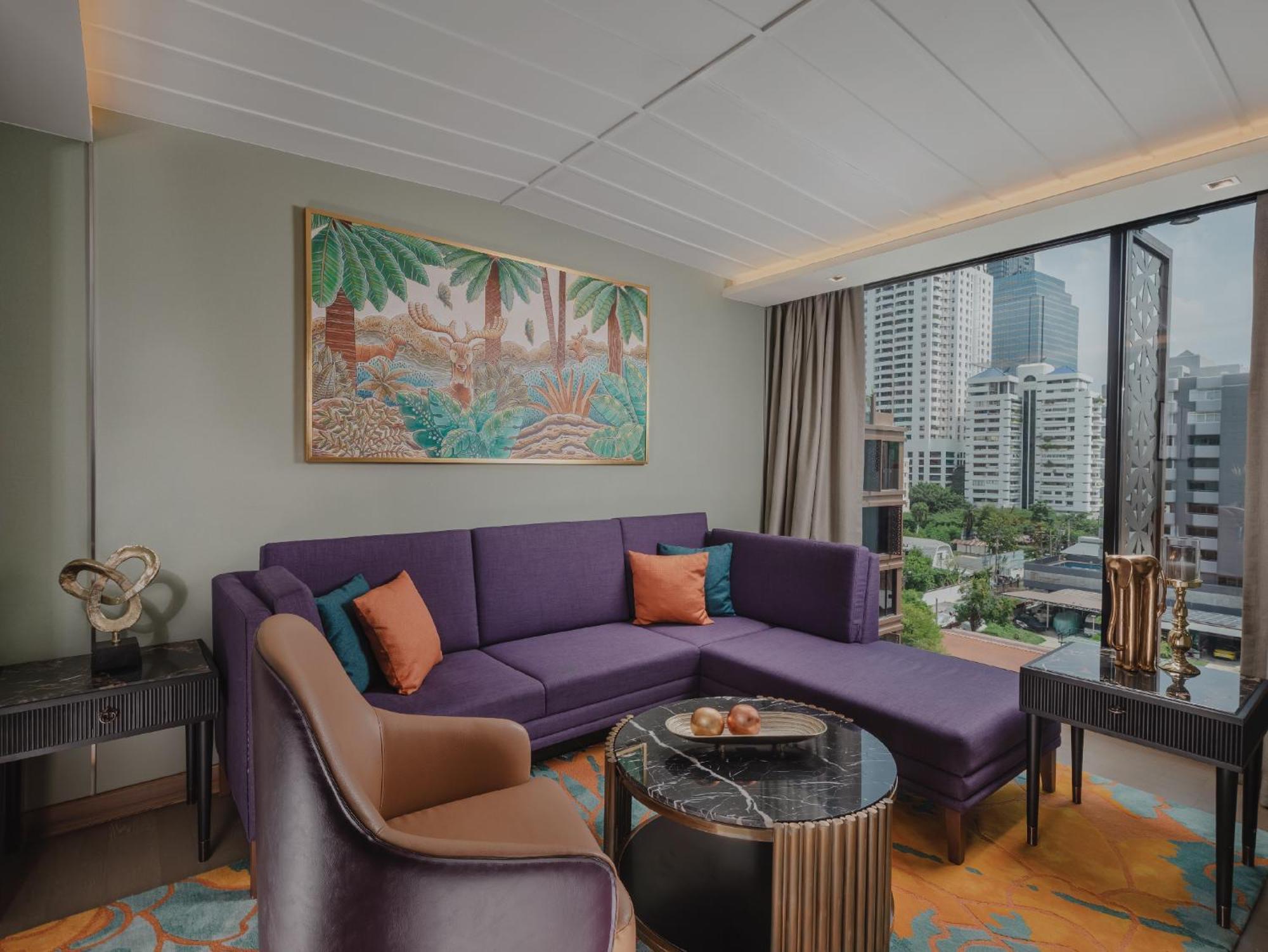 Nysa Hotel Bangkok Sukhumvit 11 Luaran gambar Living room of a suite